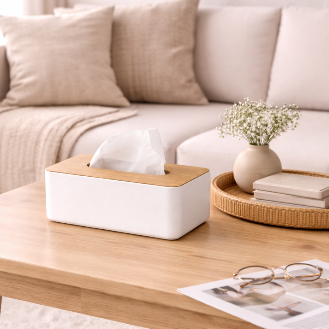 Olen Oak Tissue Box