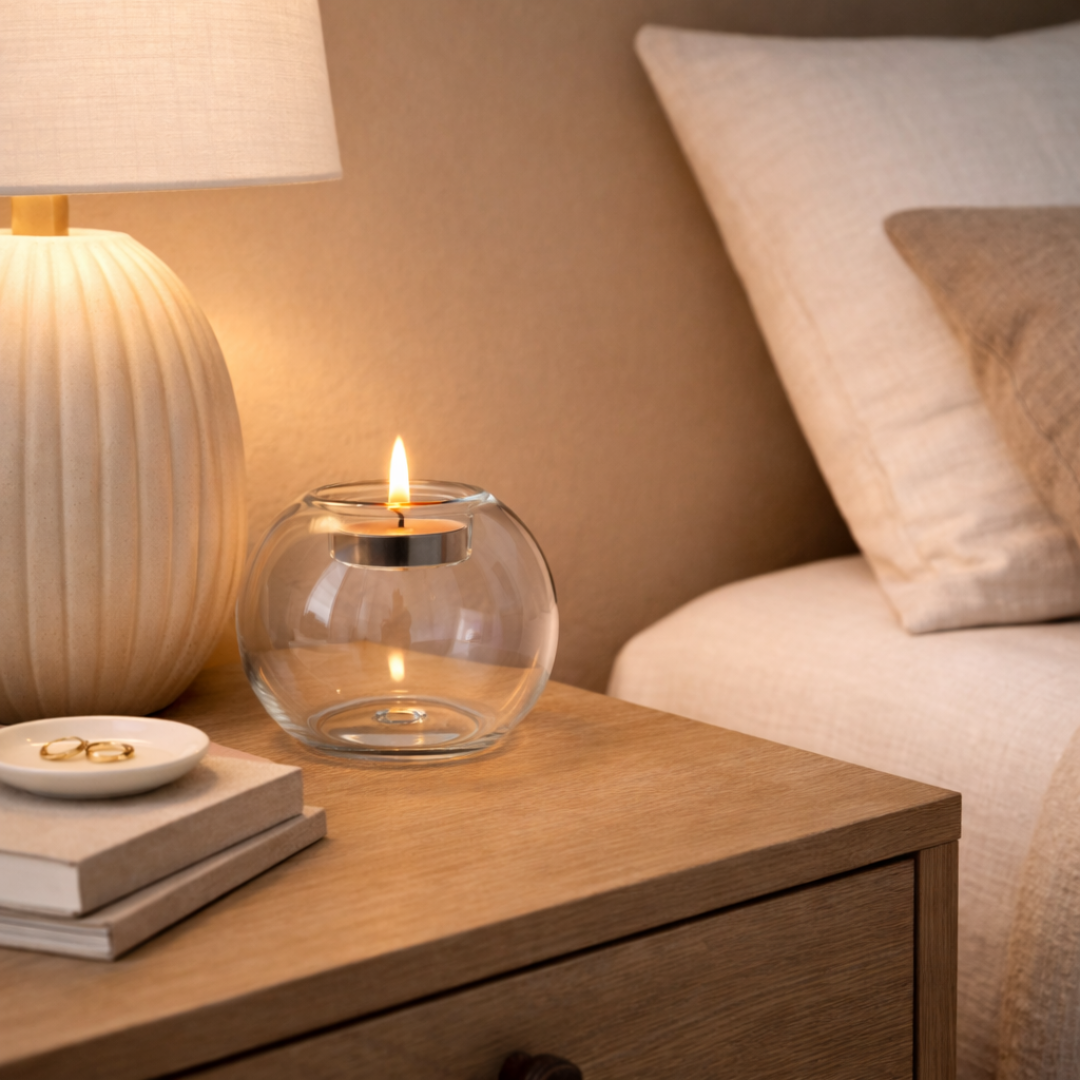 Clara Crystal Candle Holder