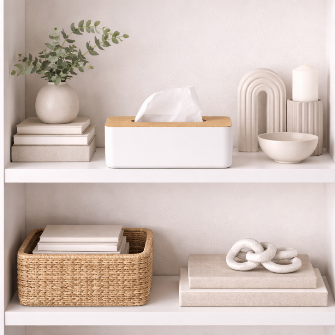Olen Oak Tissue Box