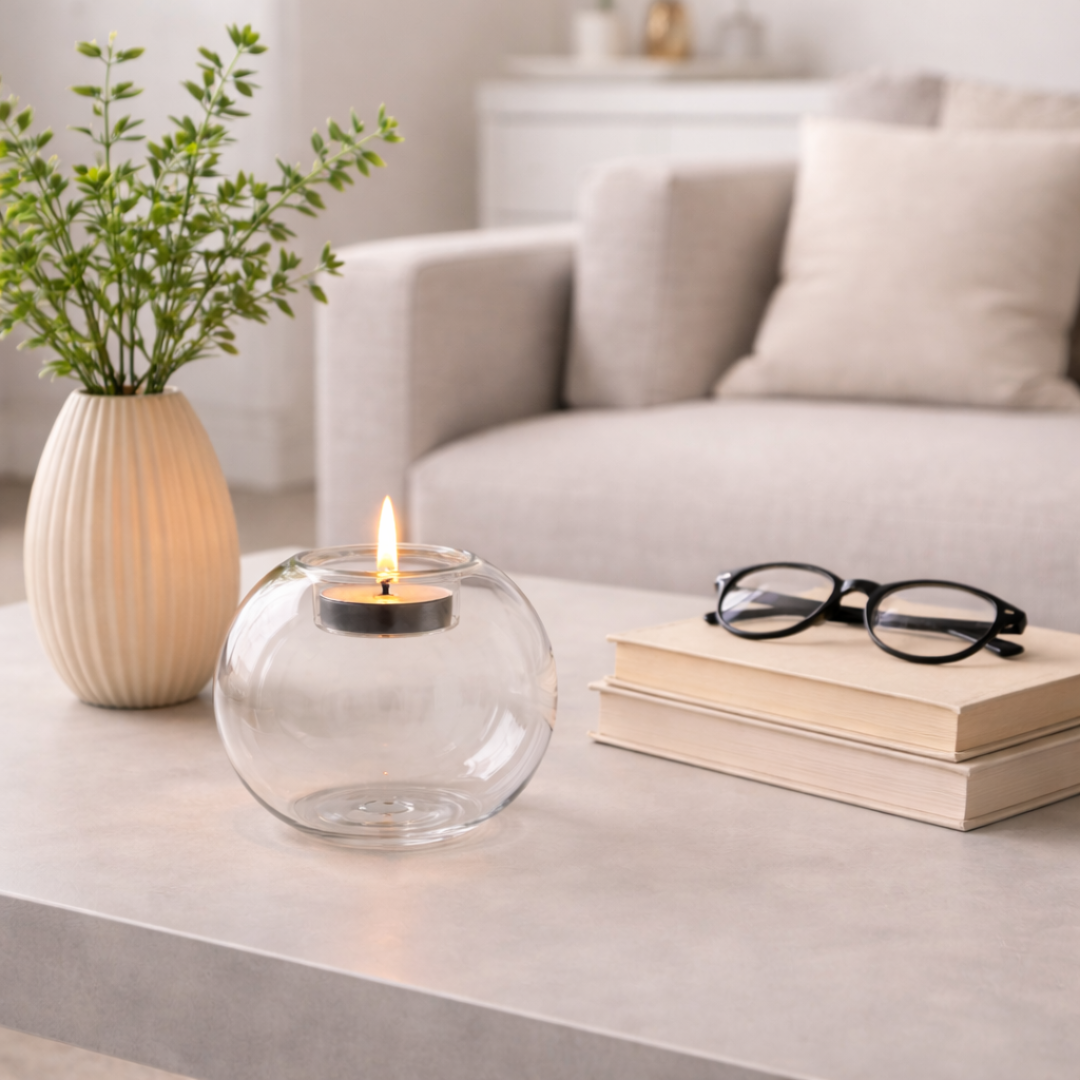 Clara Crystal Candle Holder