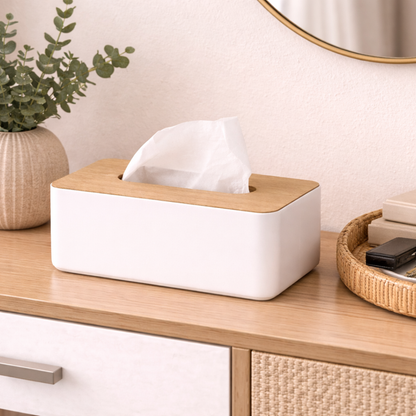 Olen Oak Tissue Box