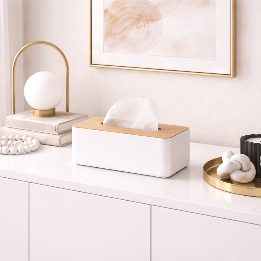 Olen Oak Tissue Box